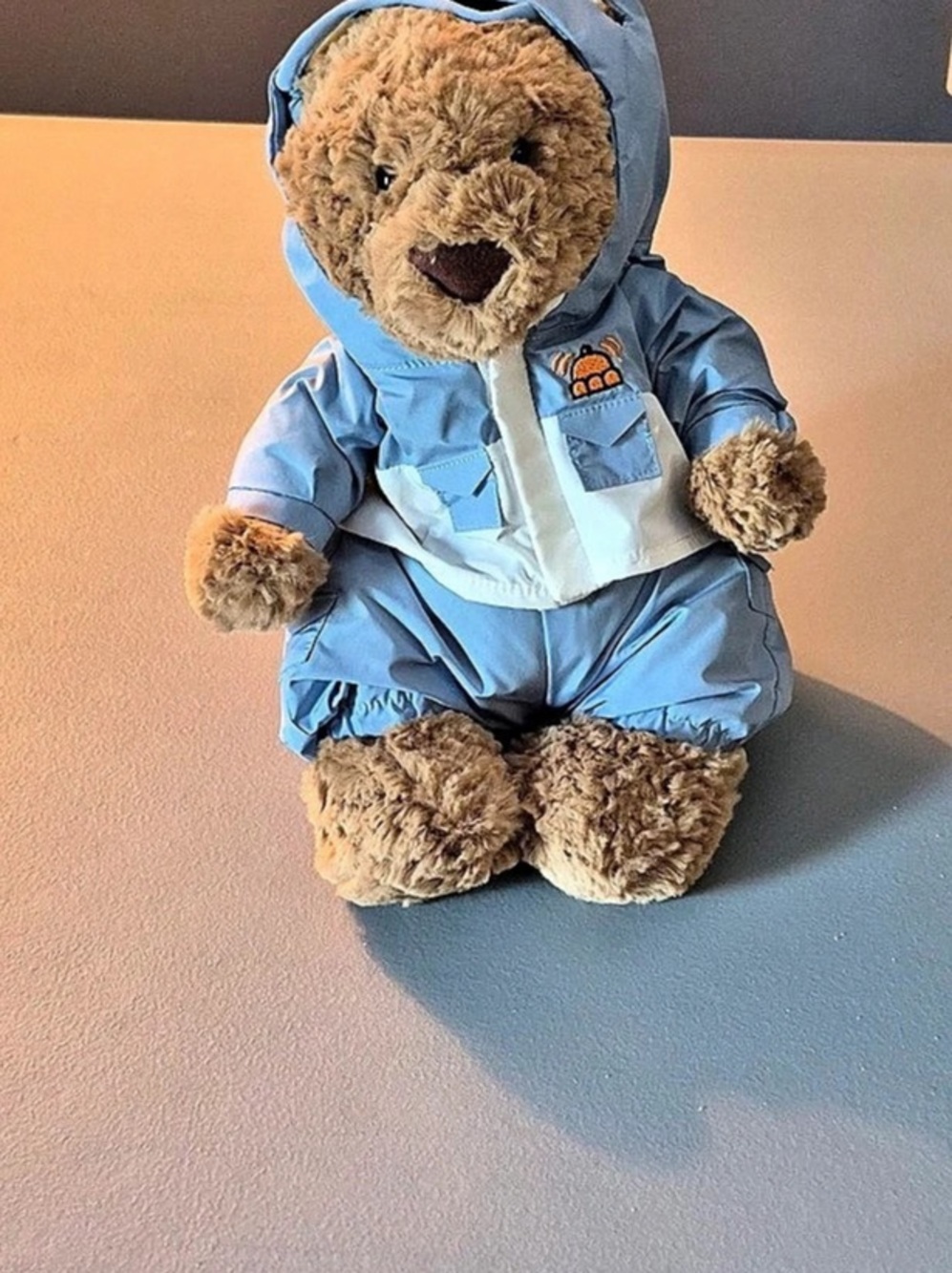 Bartholomew in snow suit